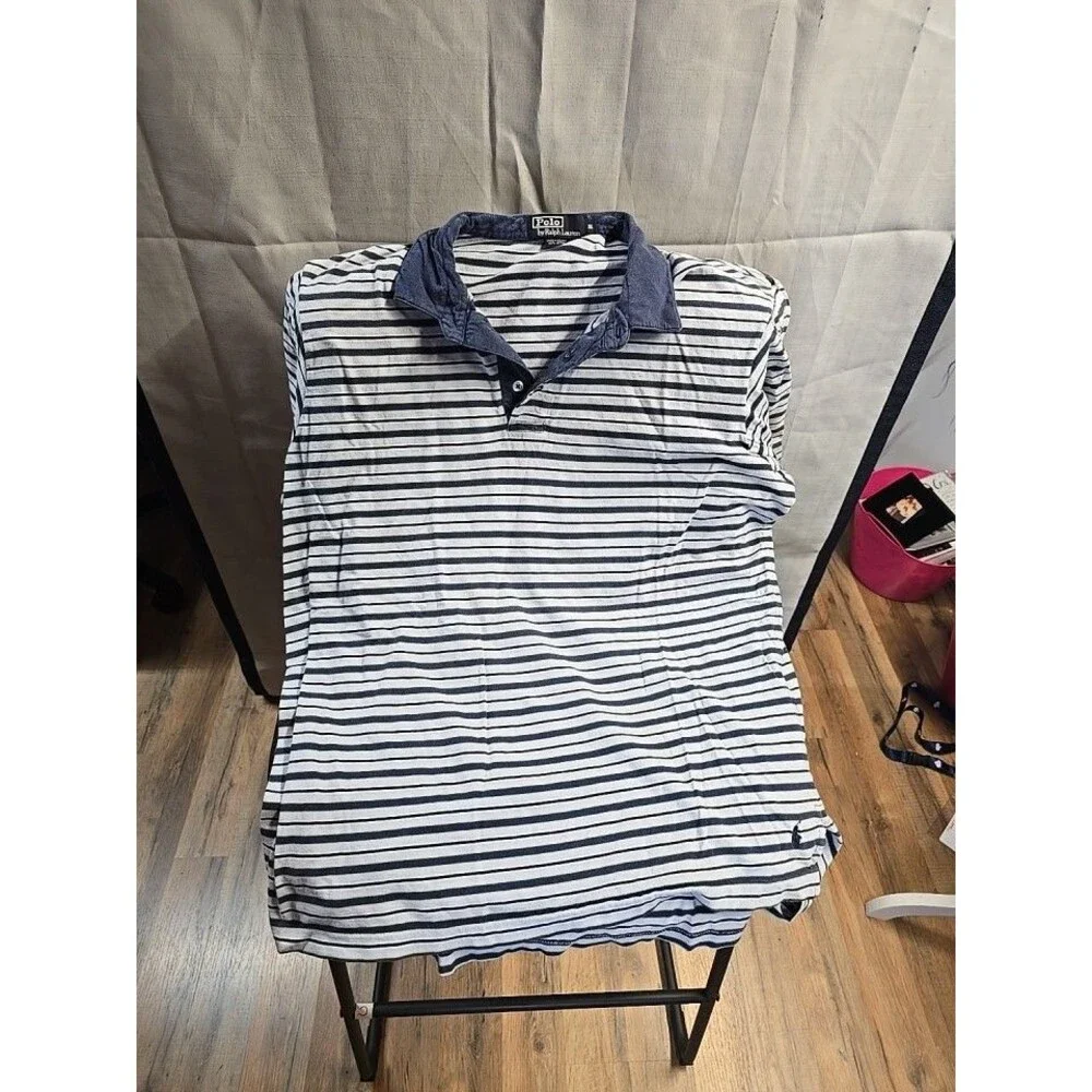 Polo by Ralph Lauren Polo Shirt Men’s Size XL Striped Short Sleeve 100% Cotton